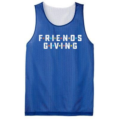 Friends Giving Thanksgiving Turkey Day Meaningful Gift Mesh Reversible Basketball Jersey Tank