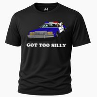 Funny Got Too Silly Goose Cooling Performance Crew T-Shirt