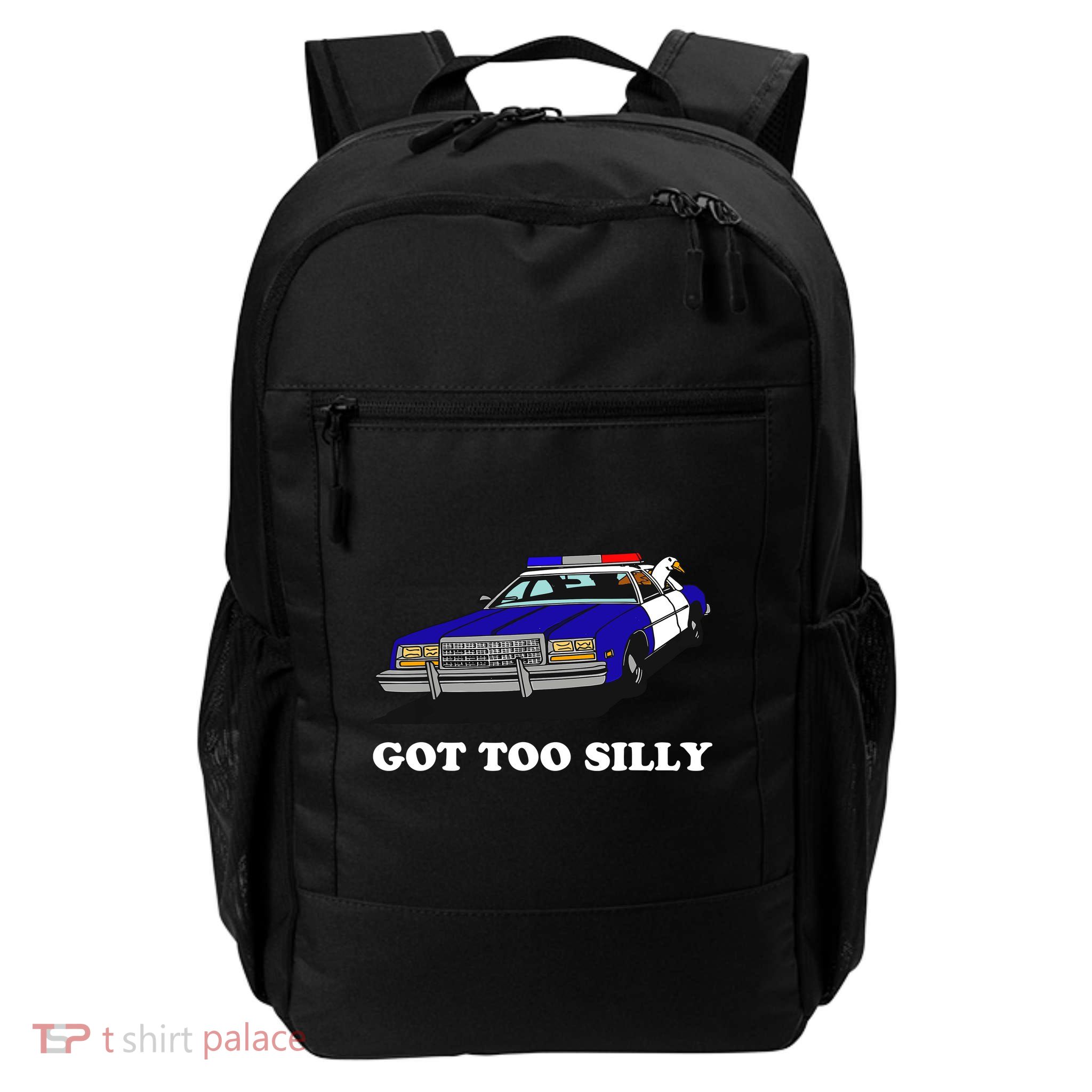 Funny Got Too Silly Goose Backpack