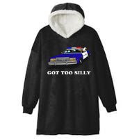 Funny Got Too Silly Goose Hooded Wearable Blanket