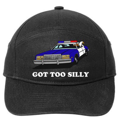 Funny Got Too Silly Goose 7-Panel Snapback Hat