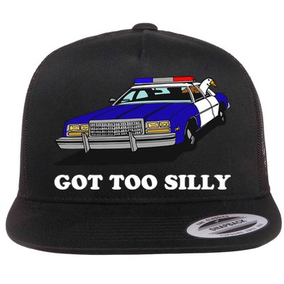 Funny Got Too Silly Goose Flatbill Hat