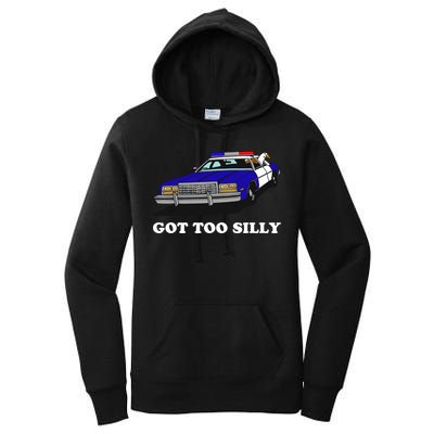 Funny Got Too Silly Goose Women's Pullover Hoodie