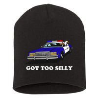 Funny Got Too Silly Goose Short Acrylic Beanie