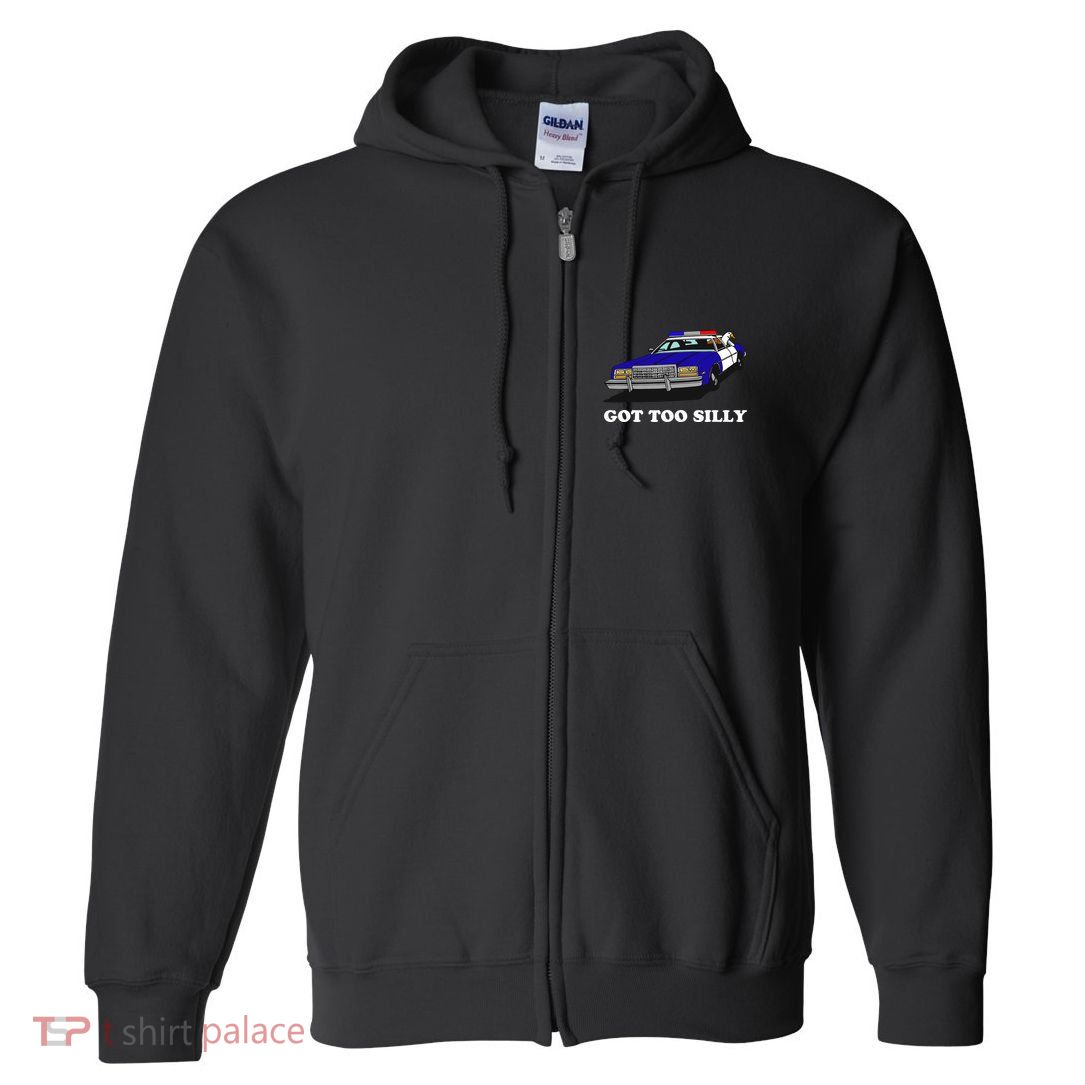 Funny Got Too Silly Goose Full Zip Hoodie