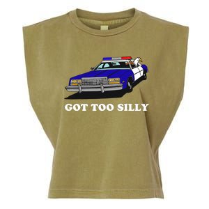 Funny Got Too Silly Goose Garment-Dyed Women's Muscle Tee