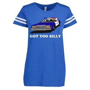 Funny Got Too Silly Goose Enza Ladies Jersey Football T-Shirt