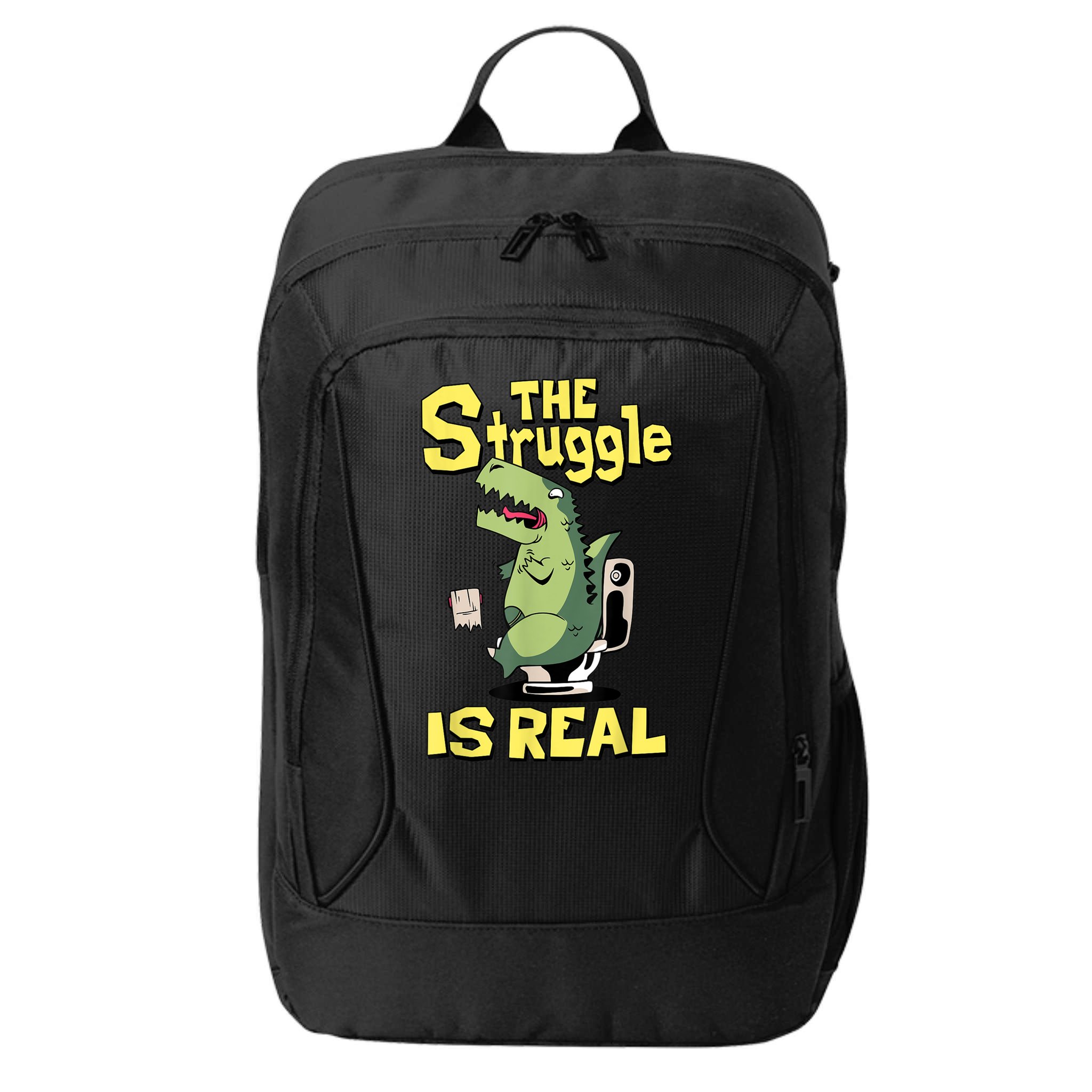 Funny Gift The Struggle Is Real Trex Gift Short Arm T Rex Funny City Backpack