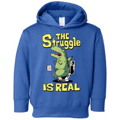 Funny Gift The Struggle Is Real Trex Gift Short Arm T Rex Funny Toddler Hoodie