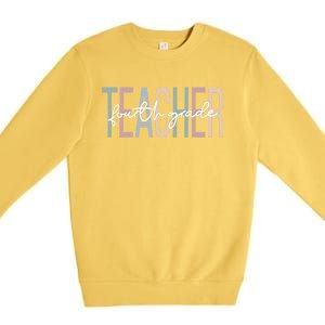 Fourth Grade Teacher Boho 4Th Grade Teacher Meaningful Gift Premium Crewneck Sweatshirt