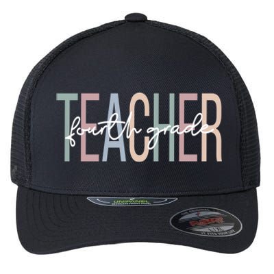 Fourth Grade Teacher Boho 4Th Grade Teacher Meaningful Gift Flexfit Unipanel Trucker Cap