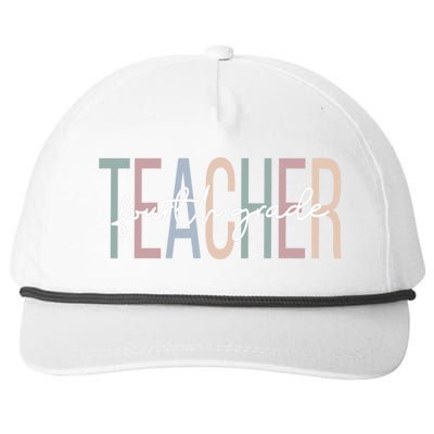 Fourth Grade Teacher Boho 4Th Grade Teacher Meaningful Gift Snapback Five-Panel Rope Hat