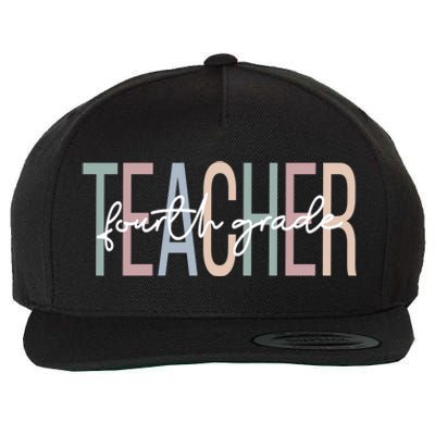 Fourth Grade Teacher Boho 4Th Grade Teacher Meaningful Gift Wool Snapback Cap