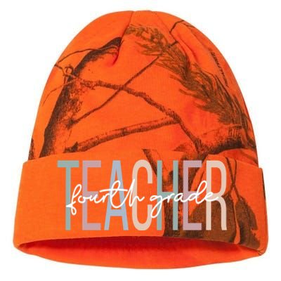 Fourth Grade Teacher Boho 4Th Grade Teacher Meaningful Gift Kati Licensed 12" Camo Beanie