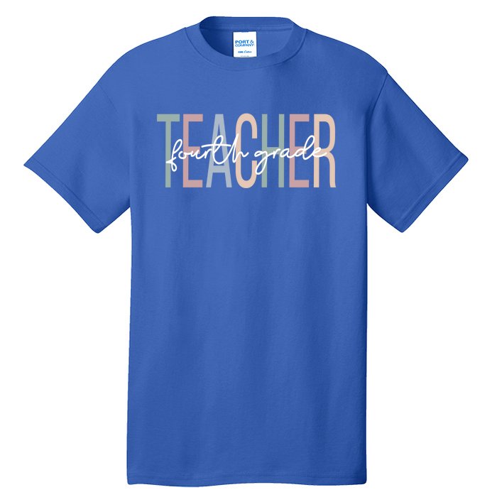 Fourth Grade Teacher Boho 4Th Grade Teacher Meaningful Gift Tall T-Shirt