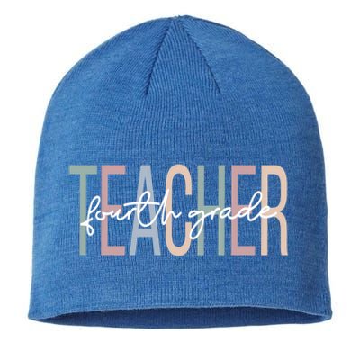 Fourth Grade Teacher Boho 4Th Grade Teacher Meaningful Gift Sustainable Beanie