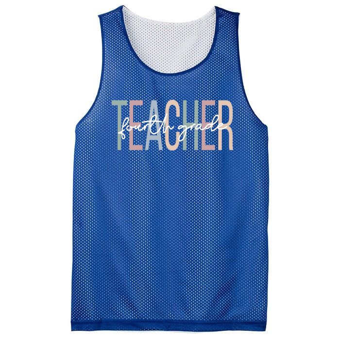 Fourth Grade Teacher Boho 4Th Grade Teacher Meaningful Gift Mesh Reversible Basketball Jersey Tank