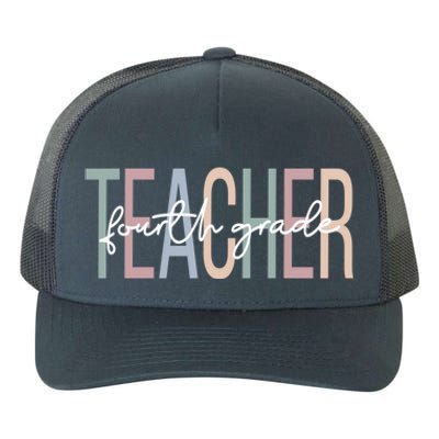 Fourth Grade Teacher Boho 4Th Grade Teacher Meaningful Gift Yupoong Adult 5-Panel Trucker Hat