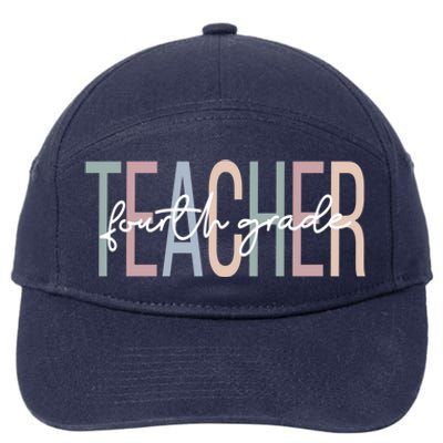 Fourth Grade Teacher Boho 4Th Grade Teacher Meaningful Gift 7-Panel Snapback Hat