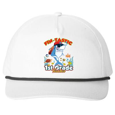 First Grade Teacher Shark Meaningful Gift Snapback Five-Panel Rope Hat