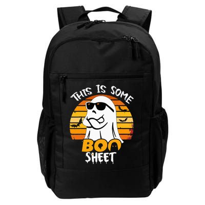 Funny Ghost This Is Some Boo Sheet horror Halloween Costume Backpack