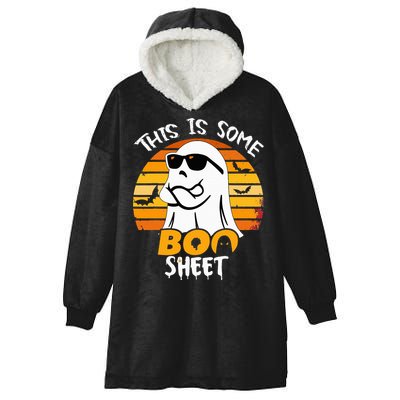 Funny Ghost This Is Some Boo Sheet horror Halloween Costume Hooded Wearable Blanket