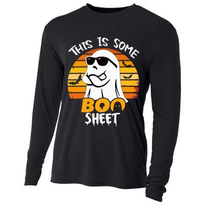 Funny Ghost This Is Some Boo Sheet horror Halloween Costume Cooling Performance Long Sleeve Crew