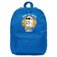 Funny Ghost This Is Some Boo Sheet horror Halloween Costume 16 in Basic Backpack