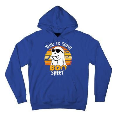 Funny Ghost This Is Some Boo Sheet horror Halloween Costume Tall Hoodie
