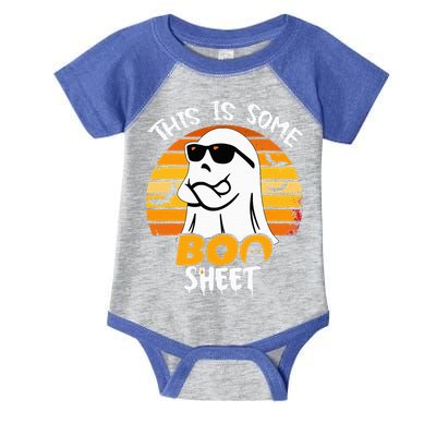 Funny Ghost This Is Some Boo Sheet horror Halloween Costume Infant Baby Jersey Bodysuit