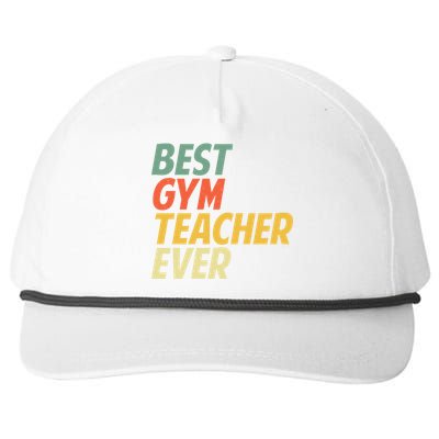 Funny Gym Teacher Art Pe Teacher Appreciation Gift Snapback Five-Panel Rope Hat