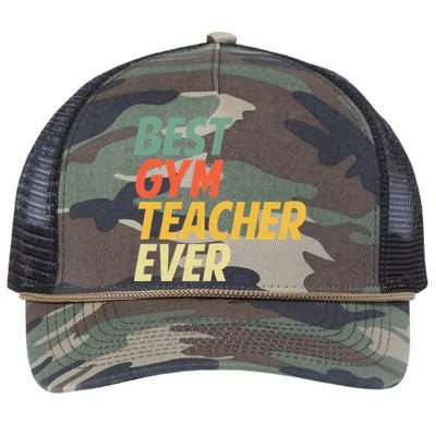 Funny Gym Teacher Art Pe Teacher Appreciation Gift Retro Rope Trucker Hat Cap