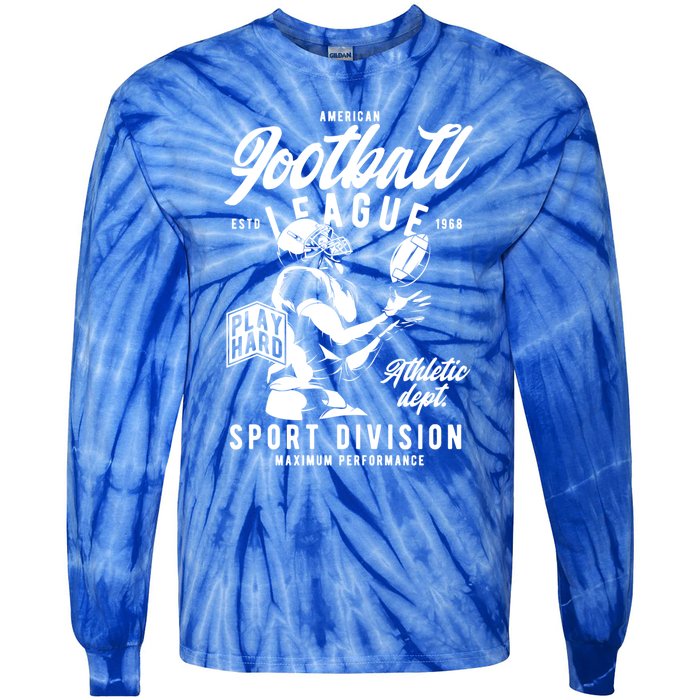 Football Gift Team College Coach Gift Tie-Dye Long Sleeve Shirt