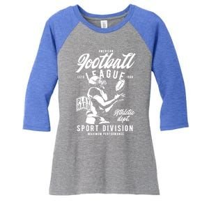 Football Gift Team College Coach Gift Women's Tri-Blend 3/4-Sleeve Raglan Shirt