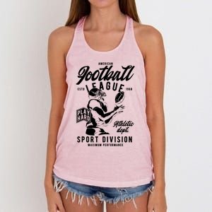 Football Gift Team College Coach Gift Women's Knotted Racerback Tank