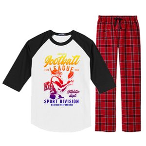 Football Gift Team College Coach Gift Raglan Sleeve Pajama Set