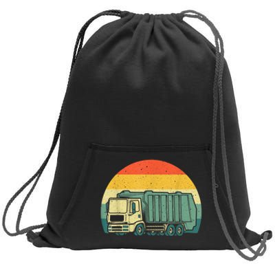 Funny Garbage Truck Design For Kids Trash Truck Sweatshirt Cinch Pack Bag