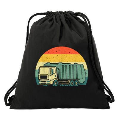 Funny Garbage Truck Design For Kids Trash Truck Drawstring Bag