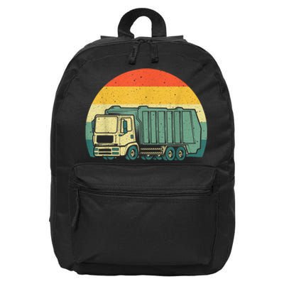 Funny Garbage Truck Design For Kids Trash Truck 16 in Basic Backpack