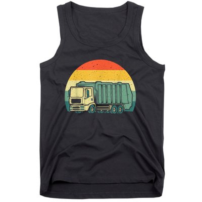 Funny Garbage Truck Design For Kids Trash Truck Tank Top