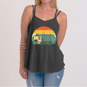 Funny Garbage Truck Design For Kids Trash Truck Women's Strappy Tank