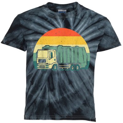 Funny Garbage Truck Design For Kids Trash Truck Kids Tie-Dye T-Shirt