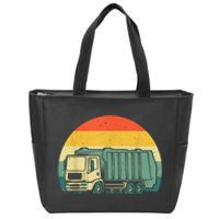 Funny Garbage Truck Design For Kids Trash Truck Zip Tote Bag