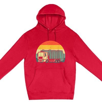 Funny Garbage Truck Design For Kids Trash Truck Premium Pullover Hoodie