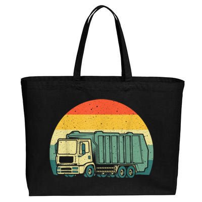 Funny Garbage Truck Design For Kids Trash Truck Cotton Canvas Jumbo Tote