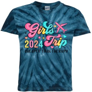 Funny Girl Trip 2024 Cheaper Thsn Therapy Kids Tie-Dye T-Shirt