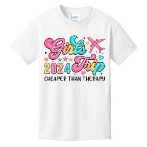 Funny Girl Trip 2024 Cheaper Thsn Therapy Kids T-Shirt