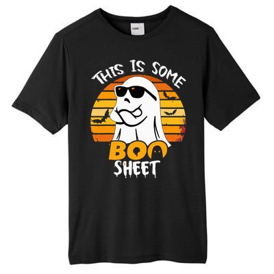 Funny Ghost This Is Some Boo Sheet Horror Halloween Costume Tall Fusion ChromaSoft Performance T-Shirt