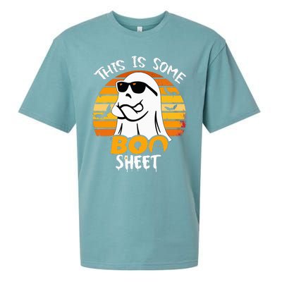 Funny Ghost This Is Some Boo Sheet Horror Halloween Costume Sueded Cloud Jersey T-Shirt