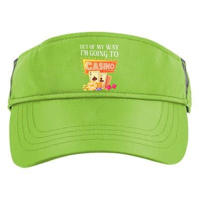 Funny Going To The Casino Design For Card Game Lovers Adult Drive Performance Visor